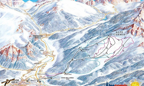 Náhled skimapy areálu Alpe Cermis