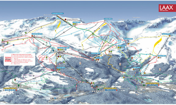 Náhled skimapy areálu Flims Laax Falera