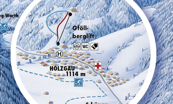 Náhled skimapy areálu Holzgau