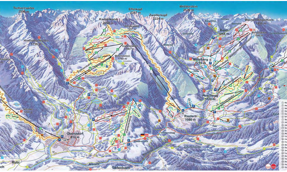 Náhled skimapy areálu Kleinwalsertal - Ifen